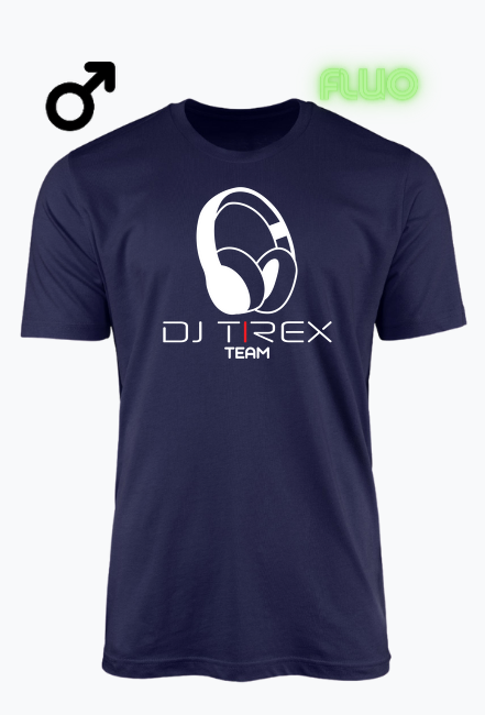 Koszulka Męska Fluorestencyjna "DJ Tirex"