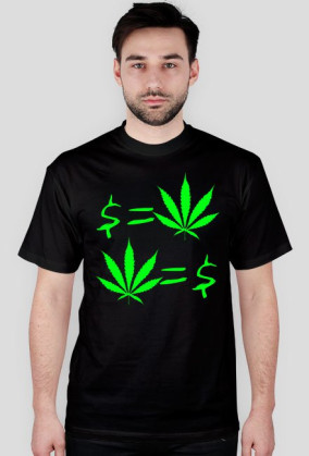 Money=Weed T-shirt męski