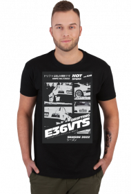 T-Shirt Męski E36VTS Retro B/W