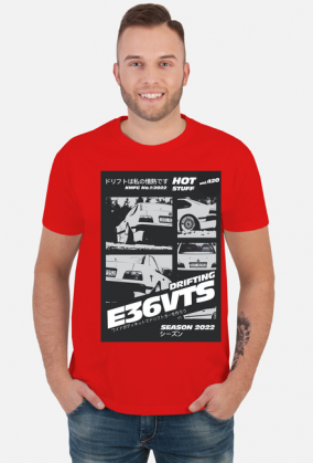 T-Shirt Męski E36VTS Retro B/W