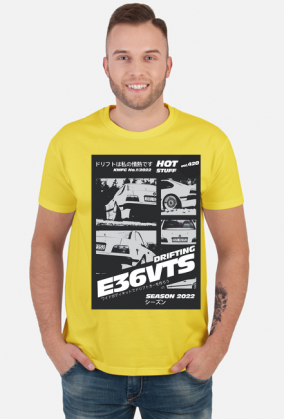 T-Shirt Męski E36VTS Retro B/W