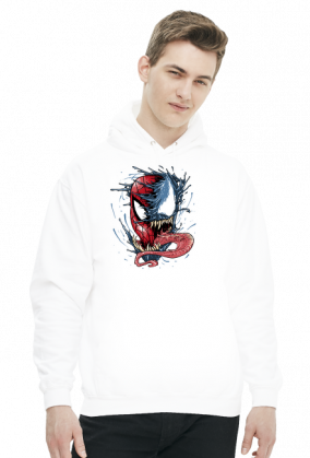 Bluza męska z kapturem Spiderman Vs Venom