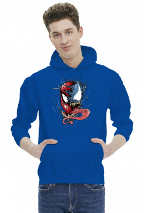 Bluza męska z kapturem Spiderman Vs Venom