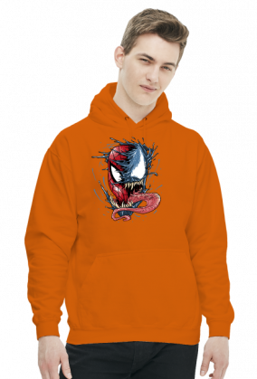 Bluza męska z kapturem Spiderman Vs Venom