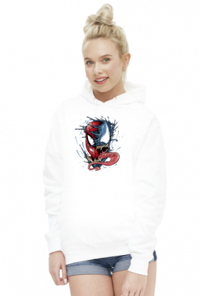 Bluza Damska z kapturem Spiderman Vs Venom