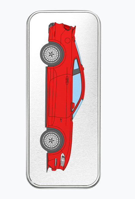FORD MUSTANG GT (2017-) czerwony 03 PIÓRNIK METALOWY