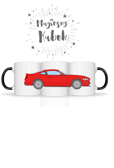 FORD MUSTANG GT (2017-) czerwony MAGICZNY KUBEK