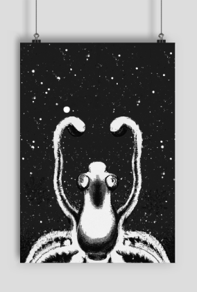 Ukiyo-e octopus poster