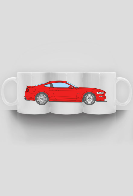 FORD MUSTANG GT (2017-) czerwony KUBEK