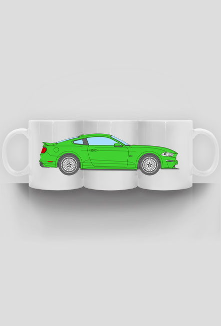 FORD MUSTANG GT (2017-) zielony KUBEK