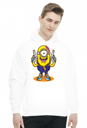 Bluza męska z kapturem Minionek