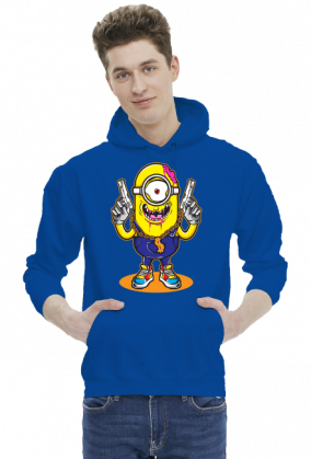 Bluza męska z kapturem Minionek