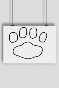 Plakat Łapka