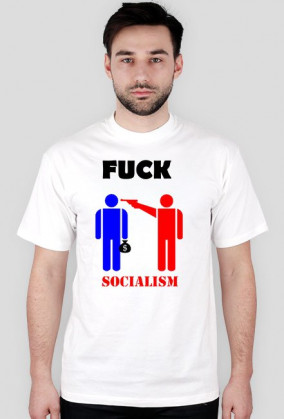 F*CK SOCIALISM T-Shirt męskie