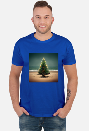 Christmas tree on the beach