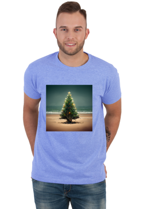 Christmas tree on the beach