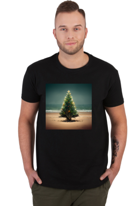 Christmas tree on the beach