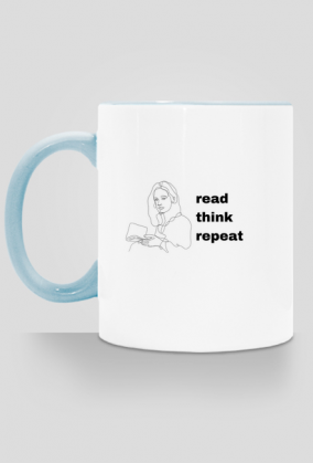 Kubek "read think repeat"