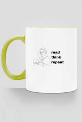 Kubek "read think repeat"