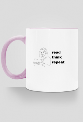 Kubek "read think repeat"