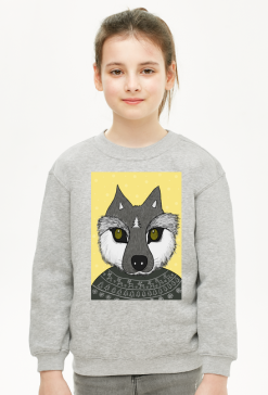 Bluza z zimowym wilczkiem