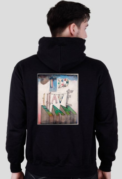 I do, I have, I am - bluza z kapturem - czarna