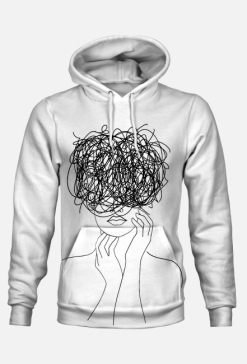 Bluza "chaos in my head" lineart