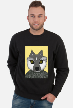 Bluza z wilkiem zimowym