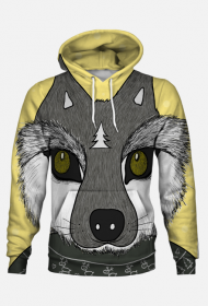 Bluza z wilkiem zimowym