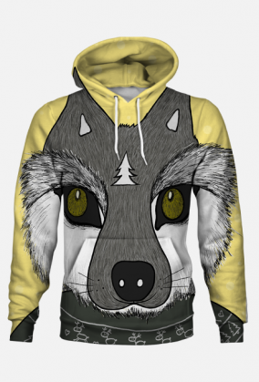 Bluza z wilkiem zimowym