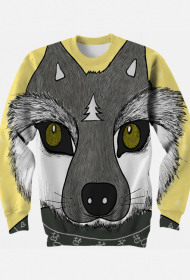 Bluza z wilkiem zimowym