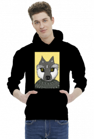 Bluza z wilkiem zimowym
