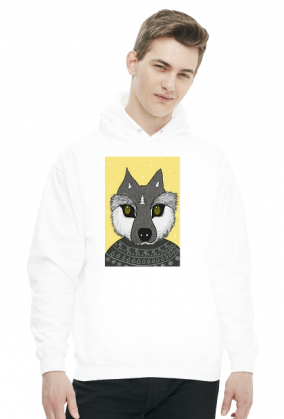 Bluza z wilkiem zimowym