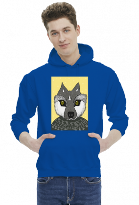Bluza z wilkiem zimowym