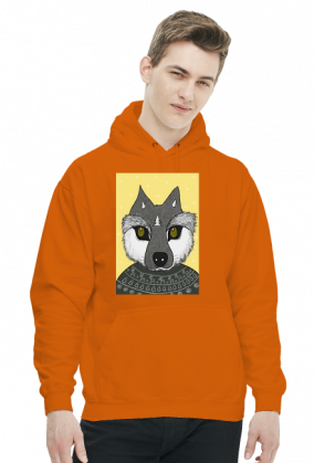 Bluza z wilkiem zimowym