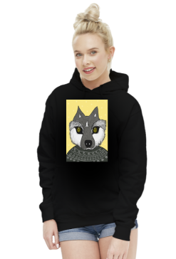 Bluza z wilkiem zimowym