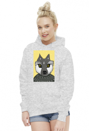 Bluza z wilkiem zimowym