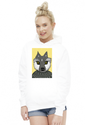 Bluza z wilkiem zimowym