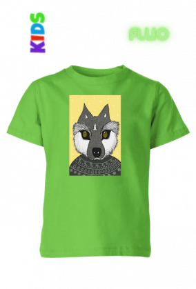 Koszulka z zimowym wilczkiem