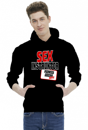 Sex instruktor (bluza męska kaptur) gp