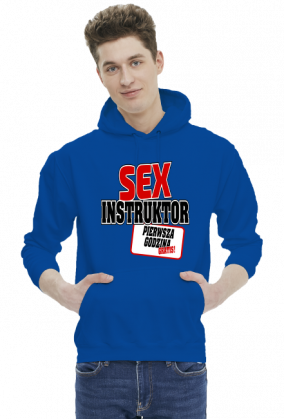 Sex instruktor (bluza męska kaptur) gp