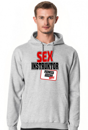 Sex instruktor (bluza męska kaptur) gp