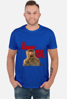 Śmieszna koszulka janusz nosacz za komuny było lepiej