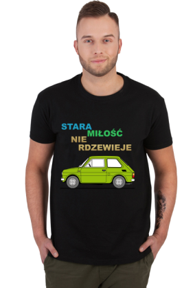 Koszulka maluch fiat 126p stara miłość nie rdzewieje