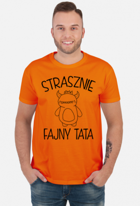 Koszulka prezent dzień ojca taty strasznie fajny tata