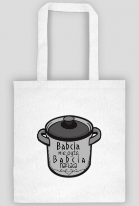 Eko torba na zakupy dzień babci babcia nakłada