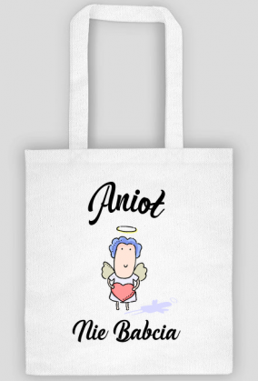 Eko torba na zakupy dzień babci Anioł nie babcia