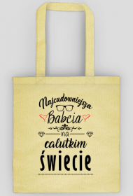 Eko torba na zakupy prezent dzień babci Najcudowniejsza babcia