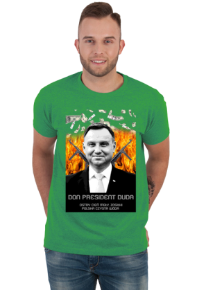 Koszulka Don president Duda Andrzej ostry cień mgły