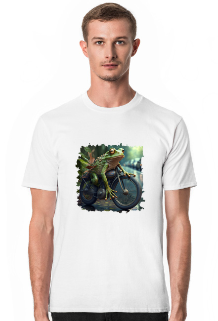 Żaba na motocyklu